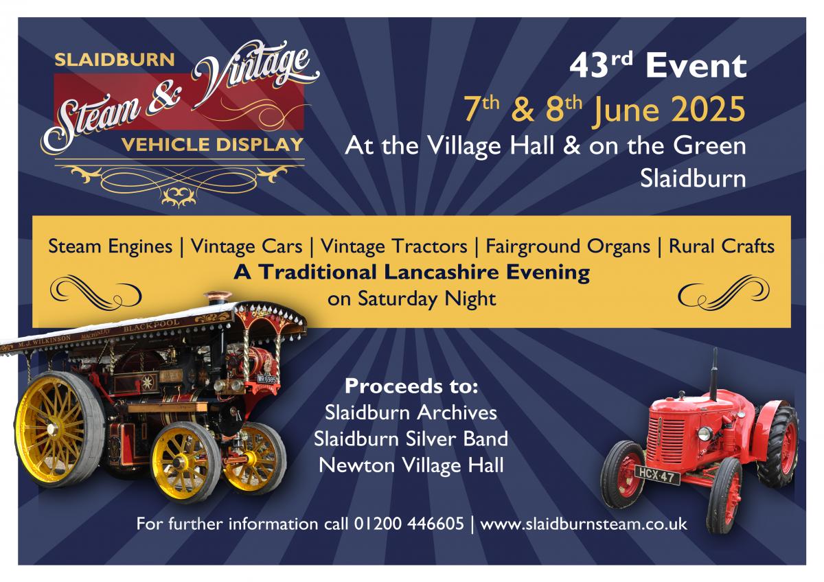 Slaidburn Steam Rally poster