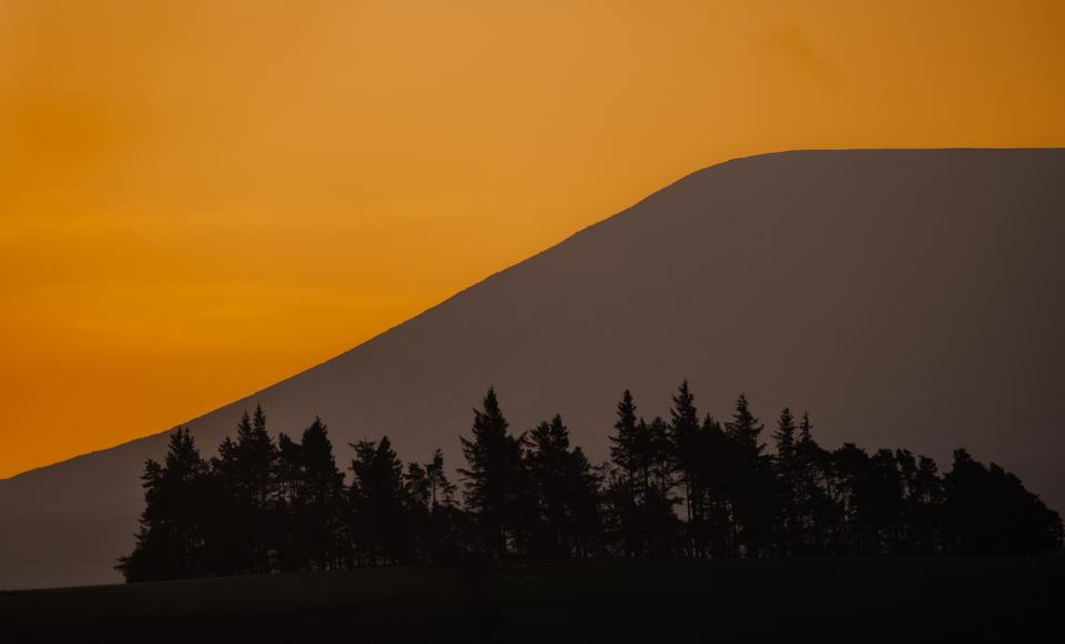 Sunrise over Pendle Hill