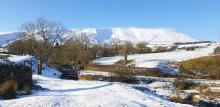 Snowboots and Shades , Pendle Hill © Carolyn Raw 