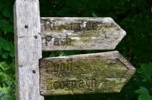 Old signpost to paths walked in ancient times © Isabel Miller